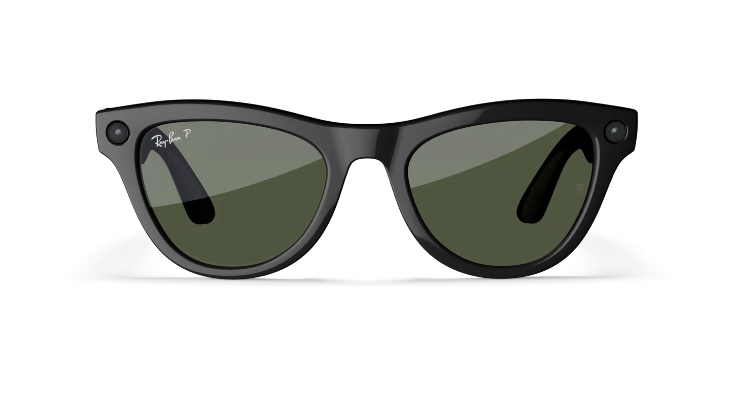 Ray-Ban Wayfarer Shiny Black G-15 Green