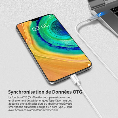 RIVERSONG Lotus 08 - Câble de Charge Rapide 60W 3A