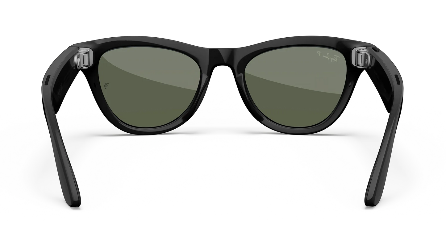 Ray-Ban Wayfarer Shiny Black G-15 Green