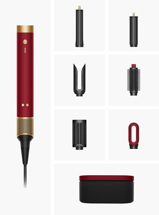 Multi-styler et Sèche-cheveux Dyson Airwrap Co-anda2x™ - Cheveux raides à ondulés (Velours Rouge et Or)