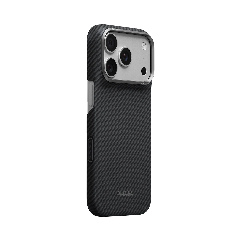 Coque PITAKA en Fibre d'Aramide pour iPhone 17 / 18 Pro et Pro Max